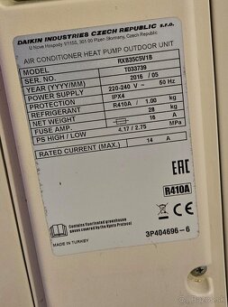 Klimatizácia Daikin, plne funknčná, s chladivom - 3