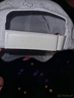 Biela gucci šiltovka čiapka white gucci cap designer luxury - 3