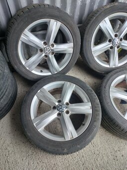 4ks alu disky orig. Vw 5x112 R17 - 3