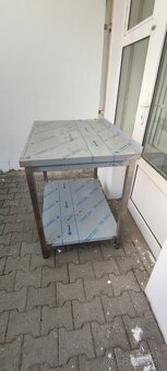 Nerezové pracovné gastro stoly, kuchynský stôl - 3