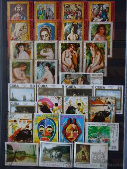 Pekná zbierka známok UMENIE 1 - 3