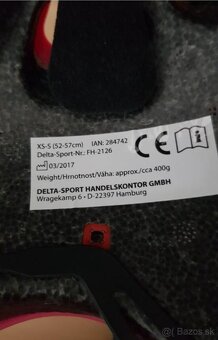 Ponukam na predaj kvalitnú detský prilbu , XS-S 52-57 CM - 3