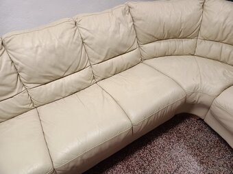 zn.CONTEMPO,nerozťahovacia kožená sedačka - 3