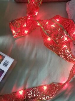 Vianočné ozdoby balenia nové plus svietiaca stuha - 3