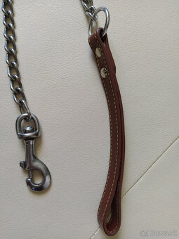 NOVÁ kovová vôdzka pre psov 2m 3cm (osobný odber) - 3