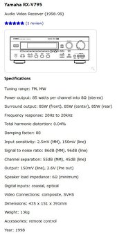 -- Predám receiver Yamaha --- - 3