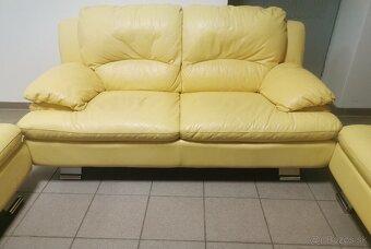 Kožená sedacia súprava - ako NOVÁ, BEZ POŠKODENIA - 3