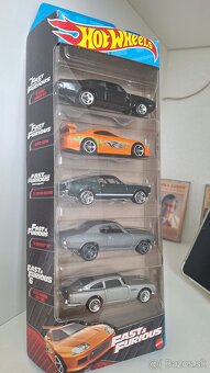 Sada hotwheels rychlo a zbesilo fast & furious  5ks - 3