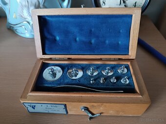 Sada závaží v drevenej krabičke ZSSR - 3