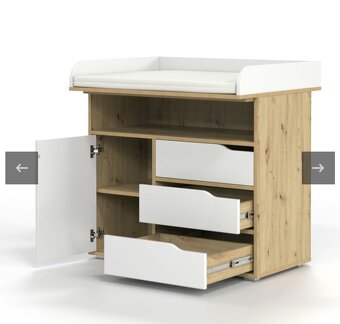 Prebaľovacia komoda, prebaľovací pult - 3