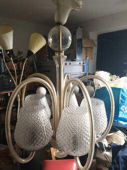 Sklenený art Deco luster - 3