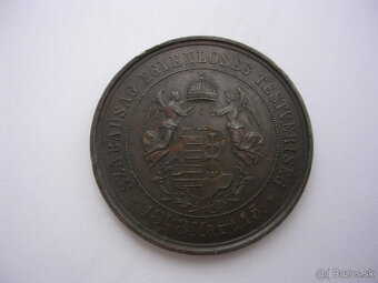 Strieborná a bronzová medaila 1874 ARAD - 3