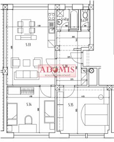 ADOMIS - predáme 3izb byt, bezbariérový vstup do bytu, 75m2  - 3