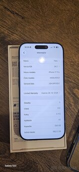 Predám iPhone 17 Pro 256gb Deep Blue - 3
