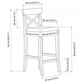 Predám 4 barové stoličky IKEA a stôl. Osobný odber Rúbaň 220 - 3