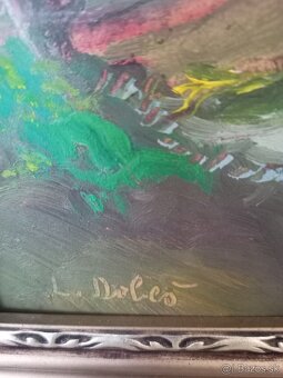 Ludvig Dobeš olejomaľba sign - 3