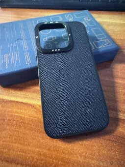Apple iPhone 15 Pro case - kožený obal z pravej kože “Epsom” - 3