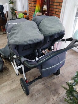Kočík pre dvojčatá, suúrodenecky kočík - 3