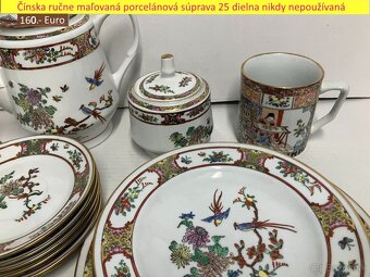 Ručne maľovaná 25 dielna porcelánová súprava - 3
