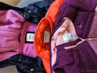 Dievčenské bundy/kabáty veľkosť 116 - 3