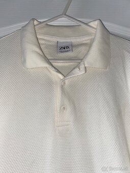 Zara panske kremove tricko velkost M - 3