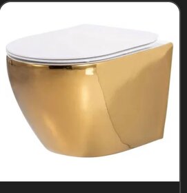 Závesné WC zlate - 3