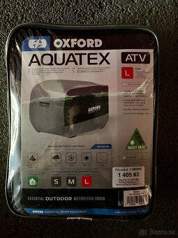 Plachta na štvorkolku Oxford Aquatex ATV čierno-strieborná - 3