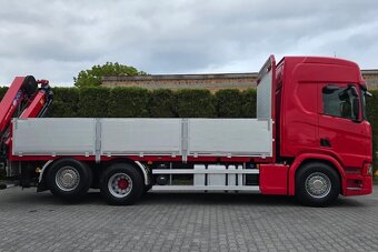 9257 - Scania R500 - 6x2 - Valník + HR-HMF 2120K5 – EURO 6  - 3