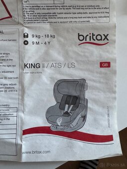 Autosedačka Britax Römer King II Black Storm Grey - 3