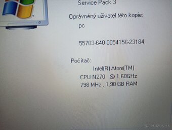 predám netbook ACER ASPIRE ONE AO531H , WINDOWS 7 - 3
