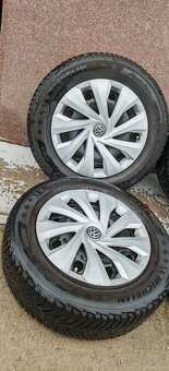 Plechové disky 5x100 a zimné Michelin Alpin 5 185/65 R15 - 3