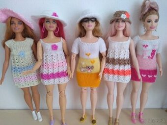 Pre bábiky barbie moletky šaty klobúky čiapky - 3