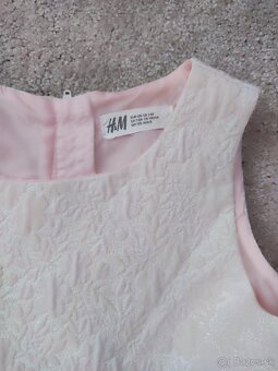 Elegantné šaty s bohatou sukňou zn. H&M, veľkosť 128, - 3