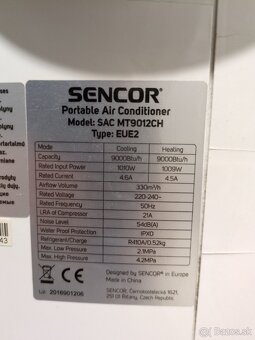 Mobilná klimatizácia Sencor - 3