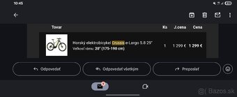 Horský e bike crussis e-largo 5.8 29" veľkosť rámu 20" - 3