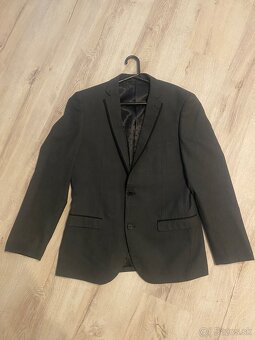 Šedý oblek Slim fit F&F - 3