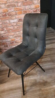 Sivá dizajnová stolička - 3