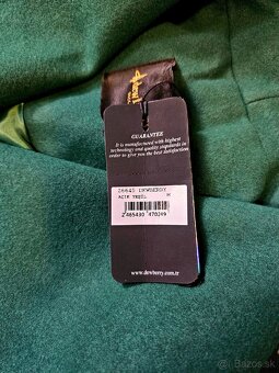 Zimný značkový kabát smaragdovej farby - 3