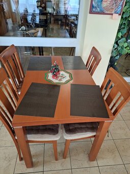 stol jedalensky a 4 stoličky - 3