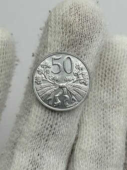 50 halierov 1953 UNC priamo z Rolky razobný lesk - 3