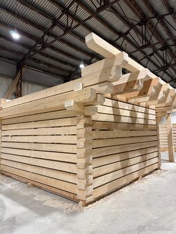 Predam skelet zrubovej drevenice - 3