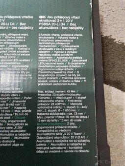 Parkside aku príklepová vŕtačka - 3