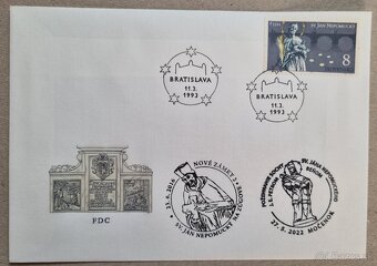 1993 Jan Nepomucky Nepomuk FDC zbierka - 3