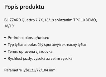 Blizzard Quattro 7.7x - 174cm - 3