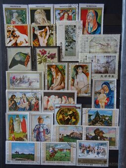 Pekná zbierka známok UMENIE 2 - 3