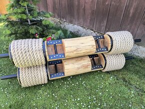 Drevený Dubový loglift, klada, činka....posledny ks - 3