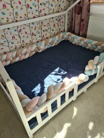 Domčeková posteľ pre deti dvojitá - 3