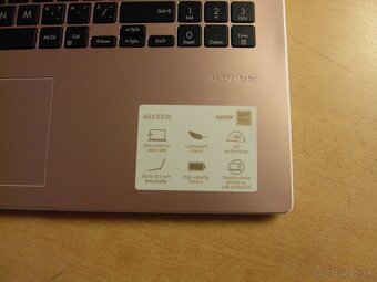 Notebook ASUS E510- ružová farba- AKO NOVÝ - 3