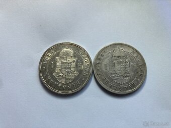 Rakúsko Uhorsko 1 zlatníky forint florint - strieborné mince - 3