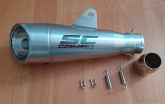 Športový Nerezový univerzálny ladený moto výfuk - Nový - 3